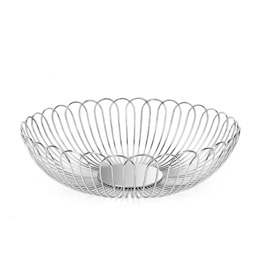 Stainless Steel Metal Wire Fruit-Vegetable Storage Basket