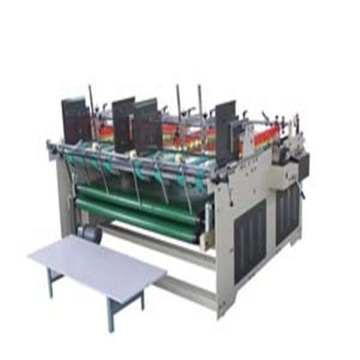 Semi auto small carton box folder gluer machine