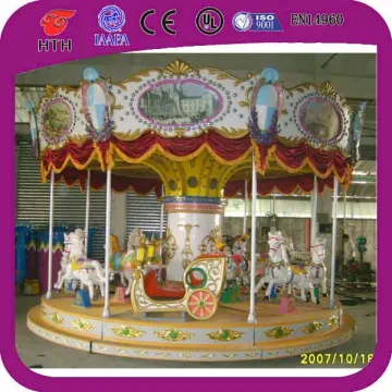Classic 16 seats merry go round amusement park carousel