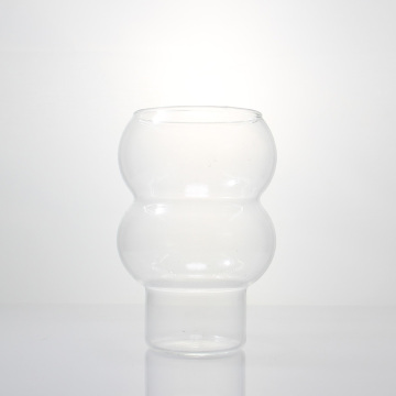 Transparent hohe Borosilikat -Blasen -Cocktail -Weinglas