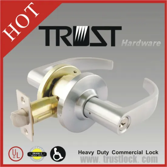 Ansi Grade 2 Zinc alloy lever handle Commercial Door Lock 4491SN