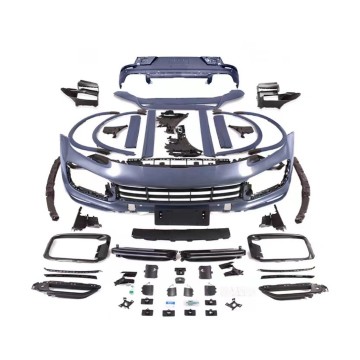 Kit de cuerpo de estilo turbo 9y0 para Porsche Cayenne 2020 - parachoques delantero, parachoques trasero, rejilla, difusor trasero