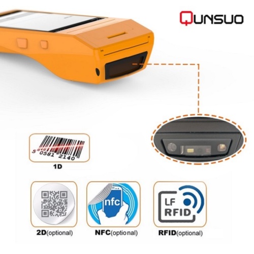 4G network Android RFID scanner PDA with printer