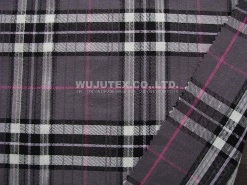 Oem Summer 100% Rayon Yarn Dyed Fabric Twill Weave Clothing Material 144g/m2