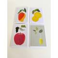 Impression des cartes de voeux d'anniversaire de fruits personnalisés