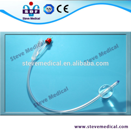 Disposable 2 way Foley catheter, silicone, ce certificate, without latex