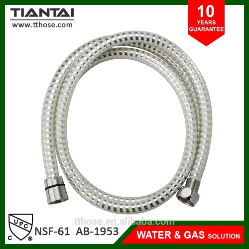 HOT SALE flexible PVC golden silver shower hose
