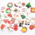 Żywica z płaskim tyłem Christmas Slime Charms do dekoracji figur DIY