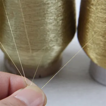WEITIAN 100% Polyester Metallic Yarn for Embroidery and Sewing