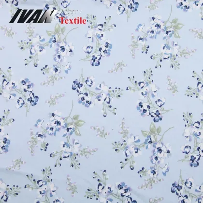 Knitted Viscose Cotton Single Jersey Printed Fabric