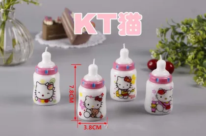 Milk bottle shape candles for children birthday gift