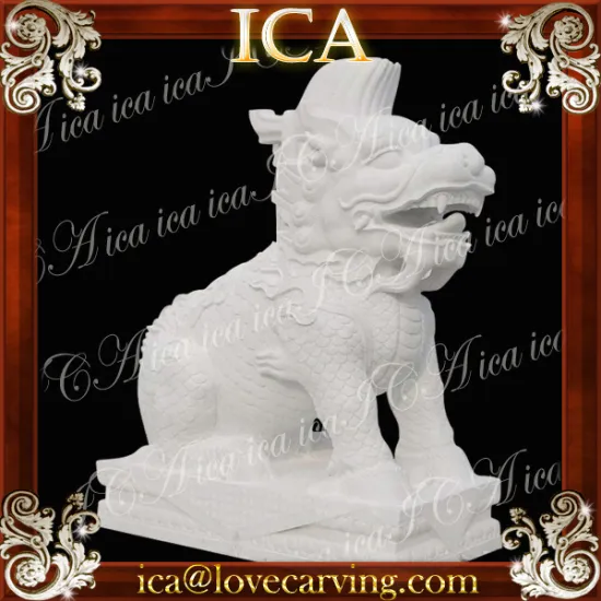 Hunan white stone sculpture animal