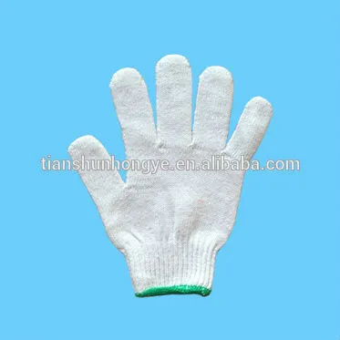 Safety Working White Cotton Glove/Labor security gloves