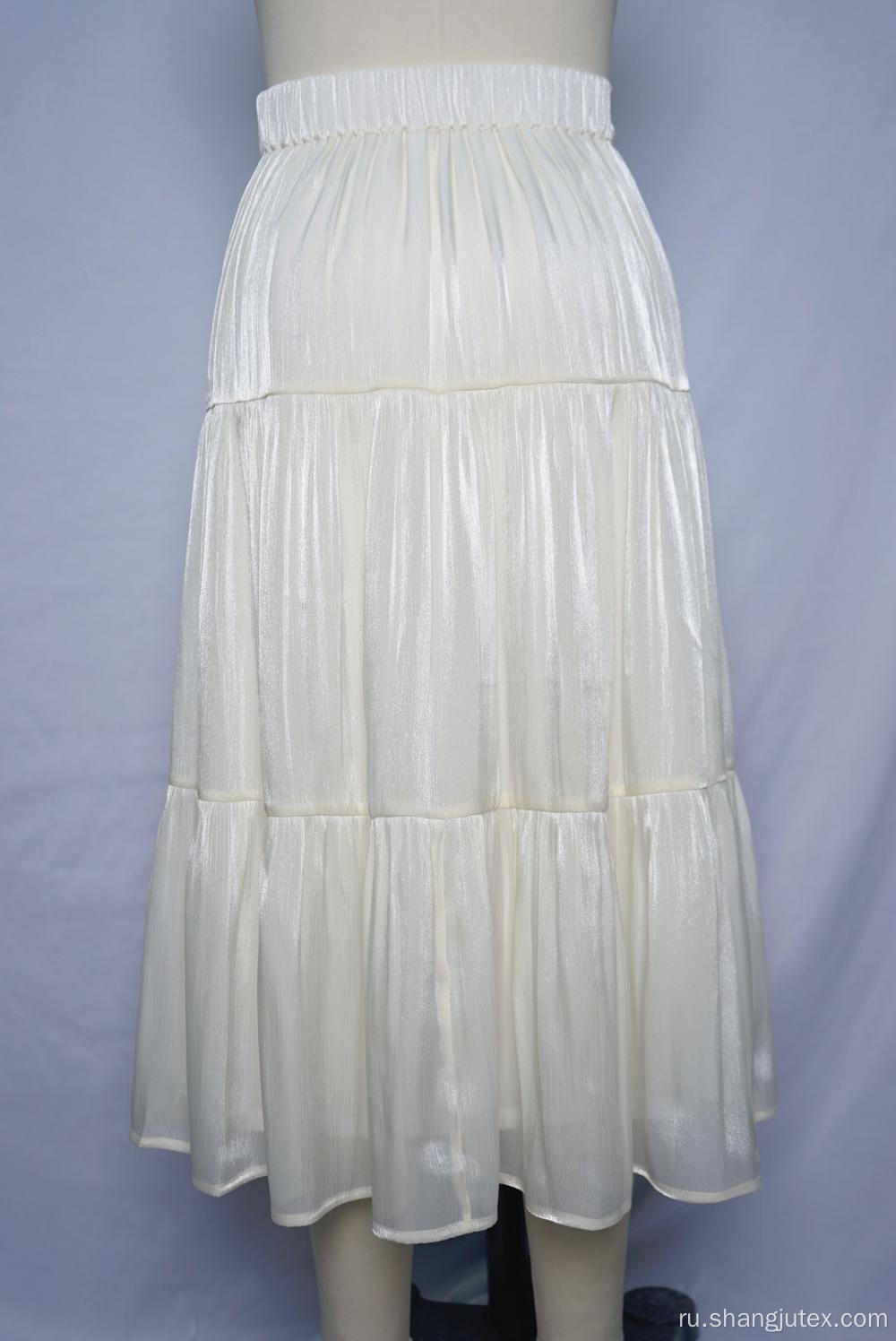 Женская подкладочная юбка с эластикой в ​​поясе