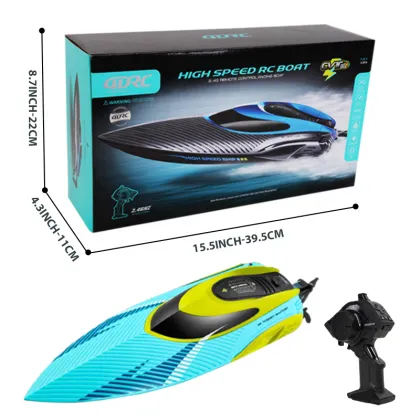 High-Speed 2.4G Remote Control Boat: 45KM/H Waterproof Twin Propeller RC Speed Ship