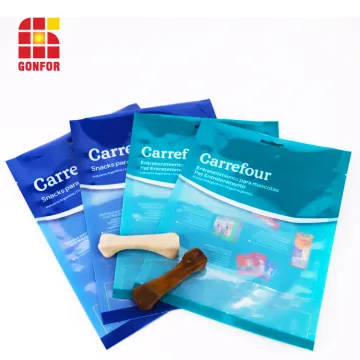 Three Sides Sealed Doggy Food Bag With Holes