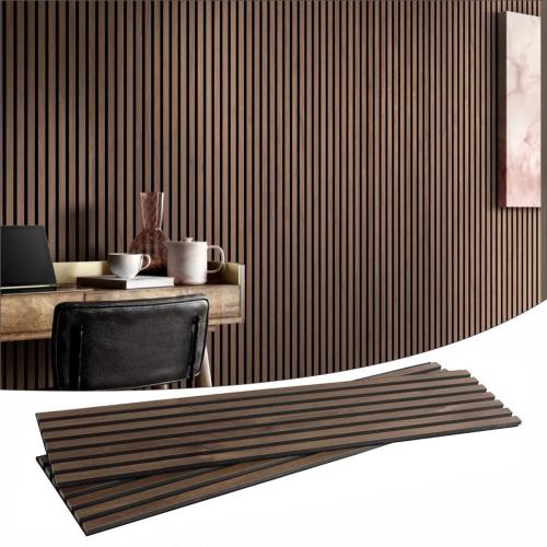 Natural wood slat panel Soundproof Wooden Slat Wall Panel Acoustic Panel Supplier
