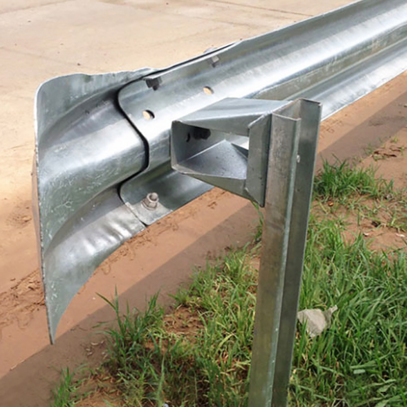 steel safety highway guardrail crash barrier