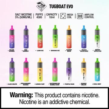 Original Disposable Vape Tugboat 4500 Puff Vape Pen