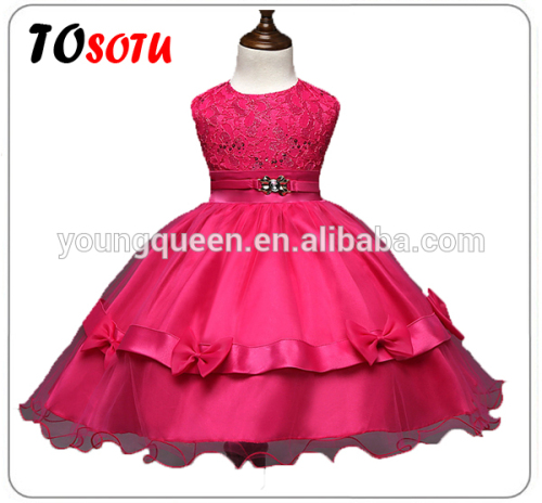 D65 girl Princess Embroidered Flower Girl Dress Wedding dress