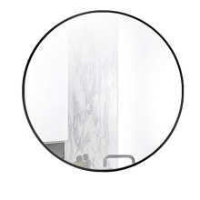 4mm 5mm circle crystal wall aluminum european style frame mirror for home decoration