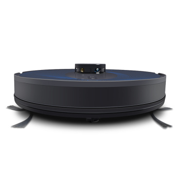 Laser robot vacuum cleaner with self-emptying dustbin