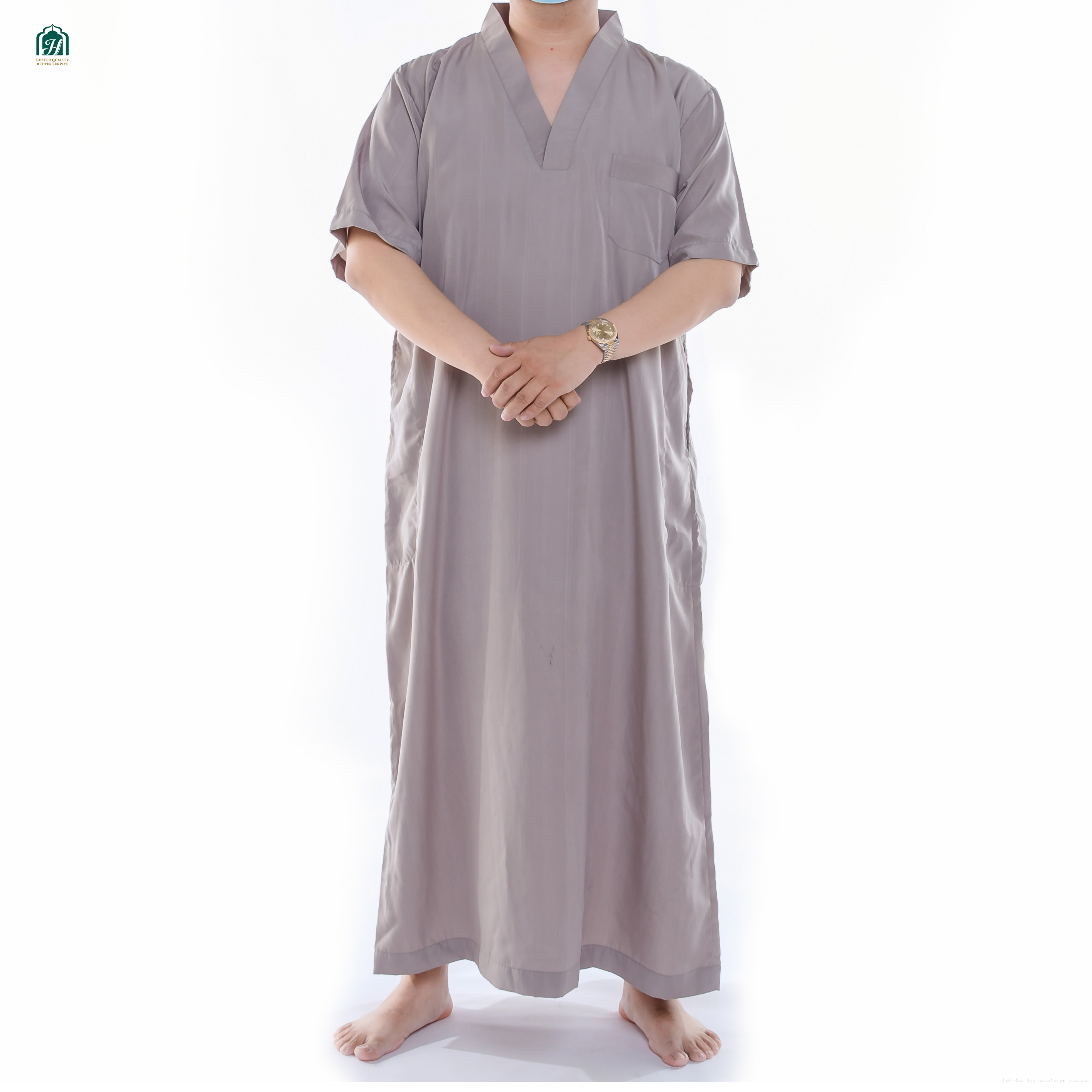 Thobe Thawb Robe Abaya untuk Pria Pakaian Islam