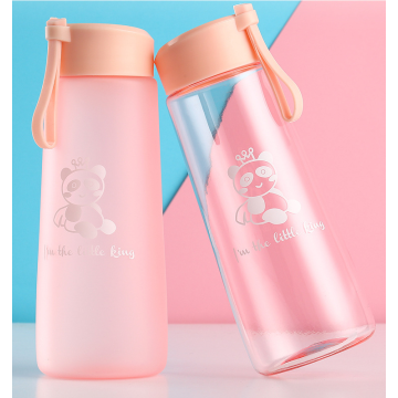 Portable PC material plastic sports bottle with lanyard