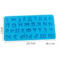 Russian letters chocolate silicone mold fondant tool ice cube tray candy truffle