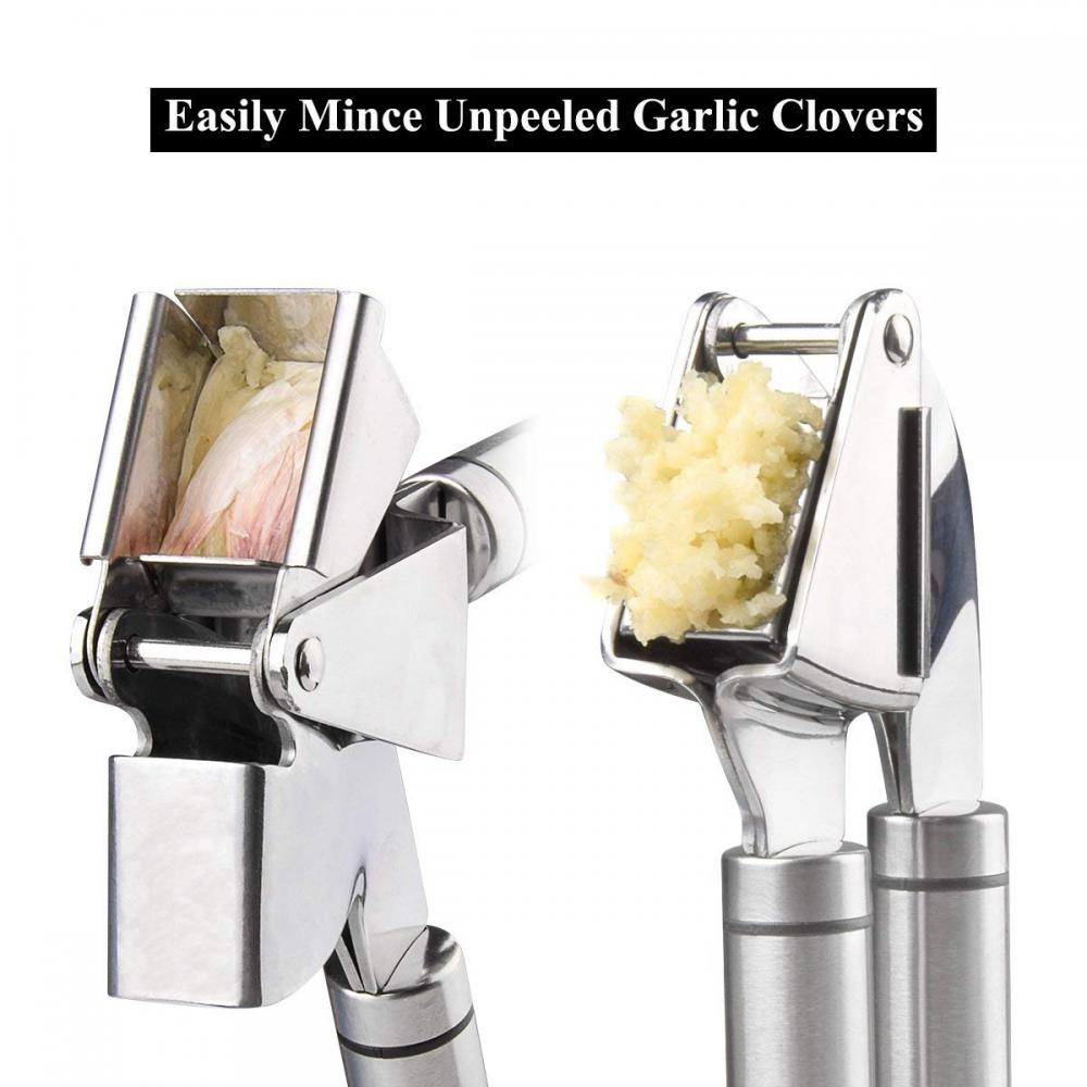 Heavy Duty Stainless Steel Garlic Press Grinder