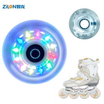 80mm inline skate wheels light up