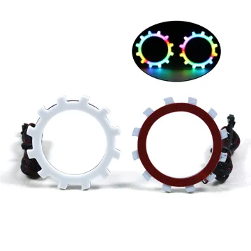 2023 Newest Flow Series Gear Angel Eyes Saw Blade Halo Rings for Car Light Accessories