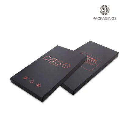 Black drawer mobile phone case packaging