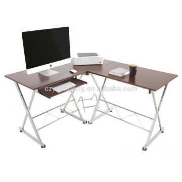 MOder m MDF L shape metal tube corner office desk
