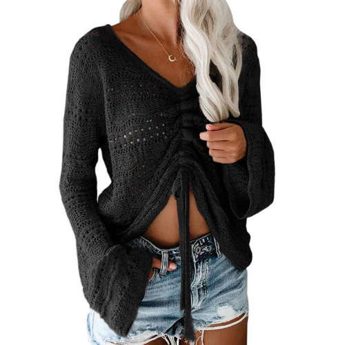 Hoodies And Sweatshirts Womens Boho Off Shoulder Sheer Crop Tops Supplier