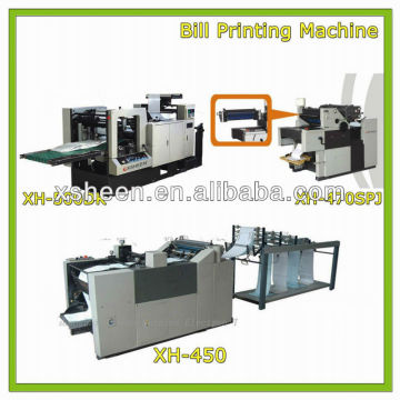 bill folding and collating machine, bill numbering and collating machine bill printing machine