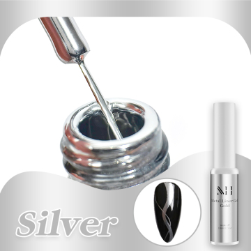 MH 8 Colors Nail Art Liner Gel Set - Gold Metallic Gel Liner, HEMA & TPO Free UV Nail Gel Polish