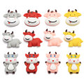 100Pcs Cartoon Animal Resin Cow Flat back Cabochon Scrapbooking Hair bow Center Card Making Embellishments DIY Accessories