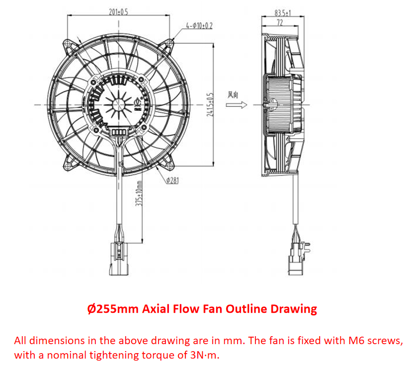 24V Brushless Axial Fan