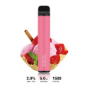 Lensen 1500puffs 850mAh 전자 담배 배터리 일회용 vape