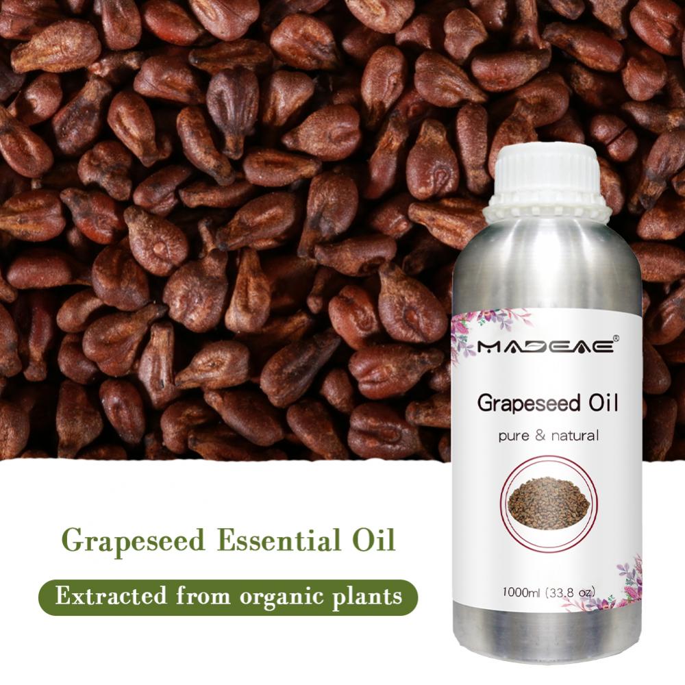 روغن Grapeseed 100 ٪ خالص و طبیعی برای مواد غذایی آرایشی و زیبایی با کیفیت بی عیب و نقص در بهترین قیمت ها