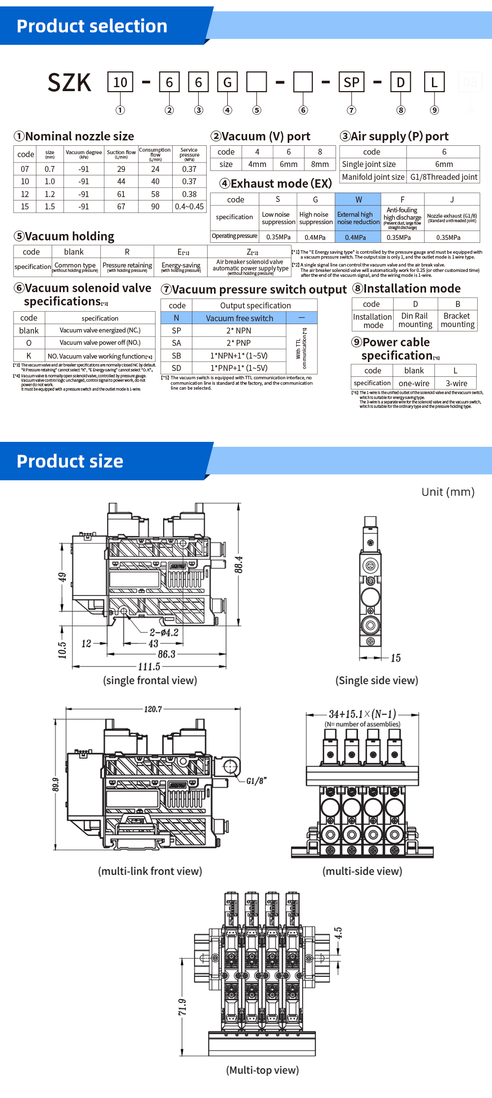 External high noise silencer vacuum generator without meter_02