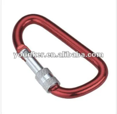 D Shape Aluminum Key Carabiner