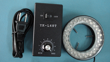 YK-L48T switch dan kecerahan kontrol mircoscope dipimpin illuminator pencahayaan yang disesuaikan