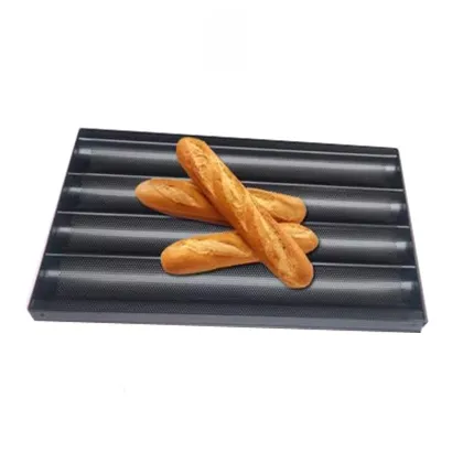 Aluminum Alloy Non-Stick French Bread Pan for Baguette Baking