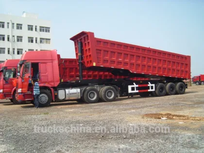 CIMC 3 axles dump truck semi trailers 100 ton trailer