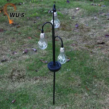 Customized factory directly led solar lights crackle glass