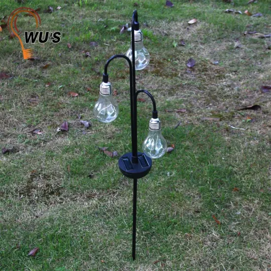 Customized factory directly led solar lights crackle glass