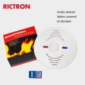 home security stand alone portable fire smoke alarm 9v battery