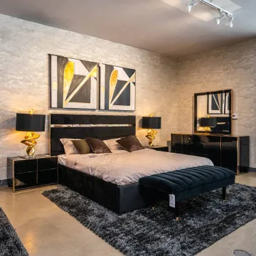 Wholesale Classic Bedroom Furniture Set: Luxury King Size Upholstered Beds